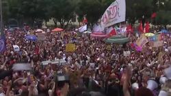 Tens of thousands hold anti-Bolsonaro rally in Brazil News Clip