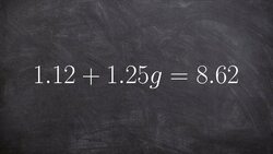 Solving a two step equation with decimals Instructional Video