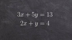How to use substitution to solve a system of equations Instructional Video