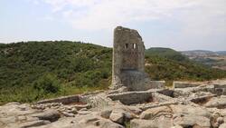 Bulgaria, Thracian city Perperikon - Roman Tower Stock Footage