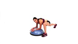 How to Do a Lunge from Plank with a Bosu Ball Instructional Video