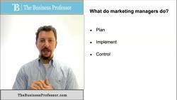 What do Marketing Managers Do Instructional Video