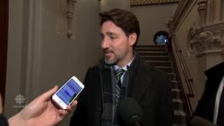 Trudeau talks coronavirus on his way to cabinet News Clip