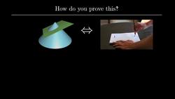 Ever wondered why slicing a cone gives an ellipse? It’s wonderfully clever! Instructional Video
