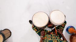 How to Play 2 Djembe Drums Together Instructional Video