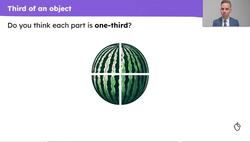 Recognise and name the fraction ‘one-third’ Instructional Video