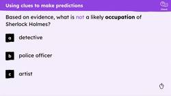 Making predictions about Sherlock Holmes Instructional Video