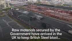 Supplies arrive in UK as Government rushes to save British Steel Scunthorpe site News Clip