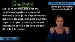 GCSE French Speaking: Family Relationships Instructional Video