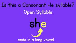 Consonant + le Syllables {Syllable Types} Instructional Video