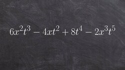How to visualize factor the GCF from a polynomial Instructional Video