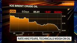 Oil Falls Most in a Year Amid Demand Outlook Concerns News Clip