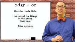 How to Use Coordinating Conjunctions in German: und, oder, aber, denn & more! Instructional Video