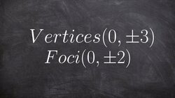 Learn to write equation of ellipse given vertices and foci Instructional Video