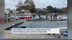 Officials: Person in critical condition after water rescue off coast of Milford News Clip