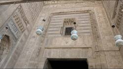 Egypt, Cairo - Mosque and Madrasa of Sultan Hassan - Portal Stock Footage