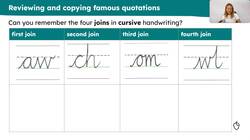 Practising handwriting with some famous quotations Instructional Video