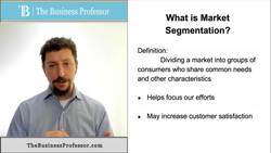 Market Segmentation: A Key Tool for Marketers Instructional Video