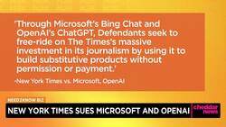 New York Times Sues Microsoft and OpenAI News Clip