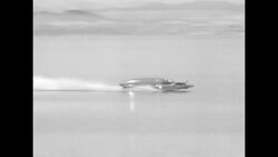 Donald Campbell's jet-engined hydroplane Bluebird sinks following trial runs on Lake Mead in Nevada News Clip