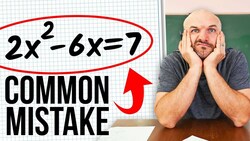 Mistakes Students Make Solving Quadratics Instructional Video