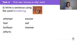 Rich vocabulary associated with clumsy or silly words Instructional Video