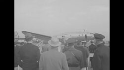 Pres. Dwight Eisenhower lands in New York News Clip