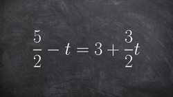 Solving a multi-step equation by multiplying by the denominator Instructional Video
