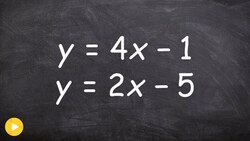 Solving a system of equations by substitution Instructional Video