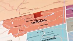 Montana from USA States Stock Footage