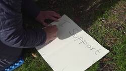 Protests against Digital ID and a pro-Palestine protest take place outside the Labour Party Conference News Clip