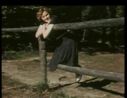 Eva Braun and family at Berghof, Lake Starnberg and Chiemsee. Eva on the parellel bars. Stock Footage