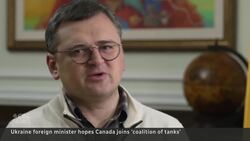 Ukraine's foreign minister hopes Canada joins tank coalition against Russia News Clip