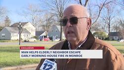 Good Samaritan recounts helping neighbor escape flames from Monroe home News Clip