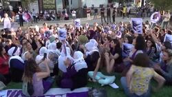 CLEAN : Kurdish women in Turkey protest in support of 'sisters' in Iran News Clip