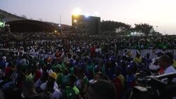 CLEAN : Football/AFCON: Thousands of fans attend a broadcast of the final in Dakar News Clip