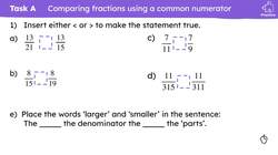 Ordering fractions in different ways Instructional Video