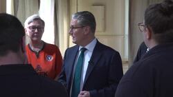 Starmer visits British steel workers near Scunthorpe after plans approved to save blast furnaces News Clip