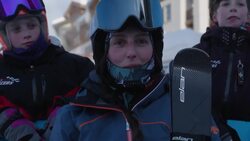 Canadian Olympic ski cross champion Kelsey Serwa answers questions from young skiers News Clip