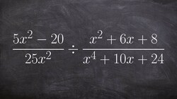 Using factoring to divide two rational expression Instructional Video