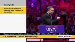 Bluesky social media site gains more than 1.25 million followers since U.S. election News Clip