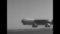 Boeing USAF B-52 Stratofortress range extended by in-air refueling News Clip