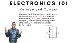 Internal Resistance of a Battery and Efficiency Instructional Video