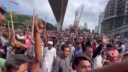 Protests turn to celebrations in Bangladesh News Clip