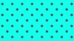 Small Snowflake Icons - Vector Animate Stock Footage