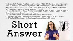 Short Answer for AP Physics Explained Instructional Video