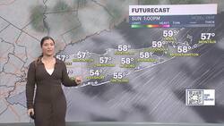 Cold temperatures and evening rain on Long Island News Clip