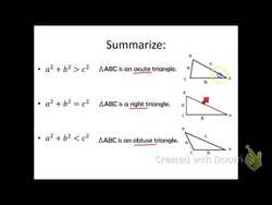 Contrapositive of the Pythagorean Theorem Instructional Video