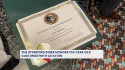 Stamford Diner honors 103-year-old customer News Clip