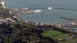 Aerial shots of the Dover processing centre News Clip